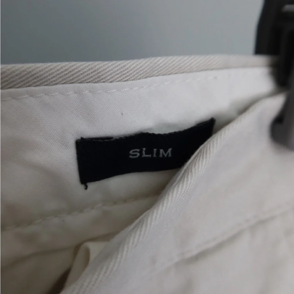 J. Crew White Chino Pants‎ Straight-Leg Cotton